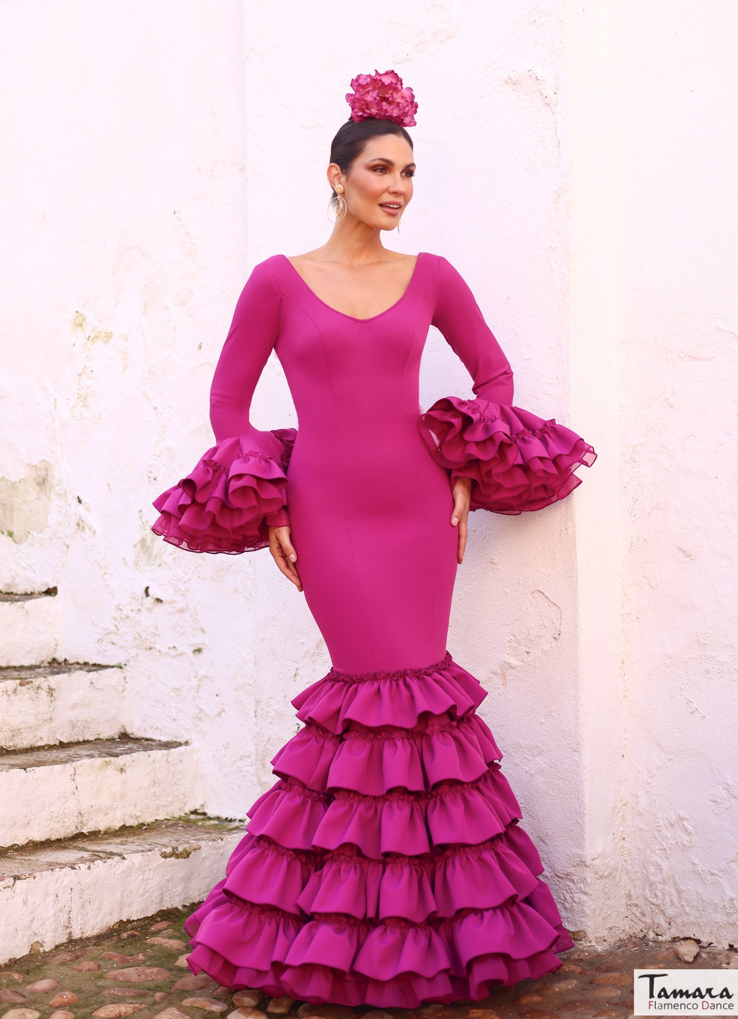 Traje de flamenca Italica Bougambilla