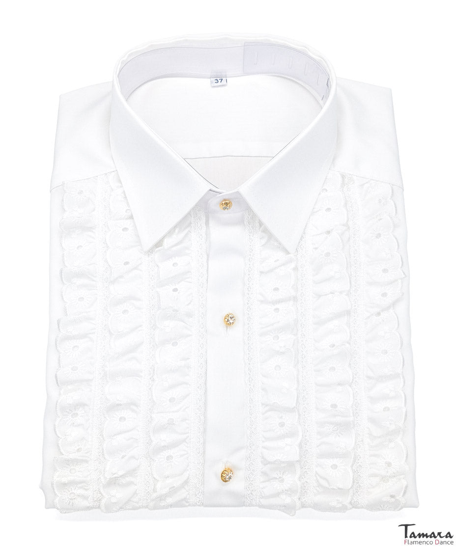 Camisa campera guipur