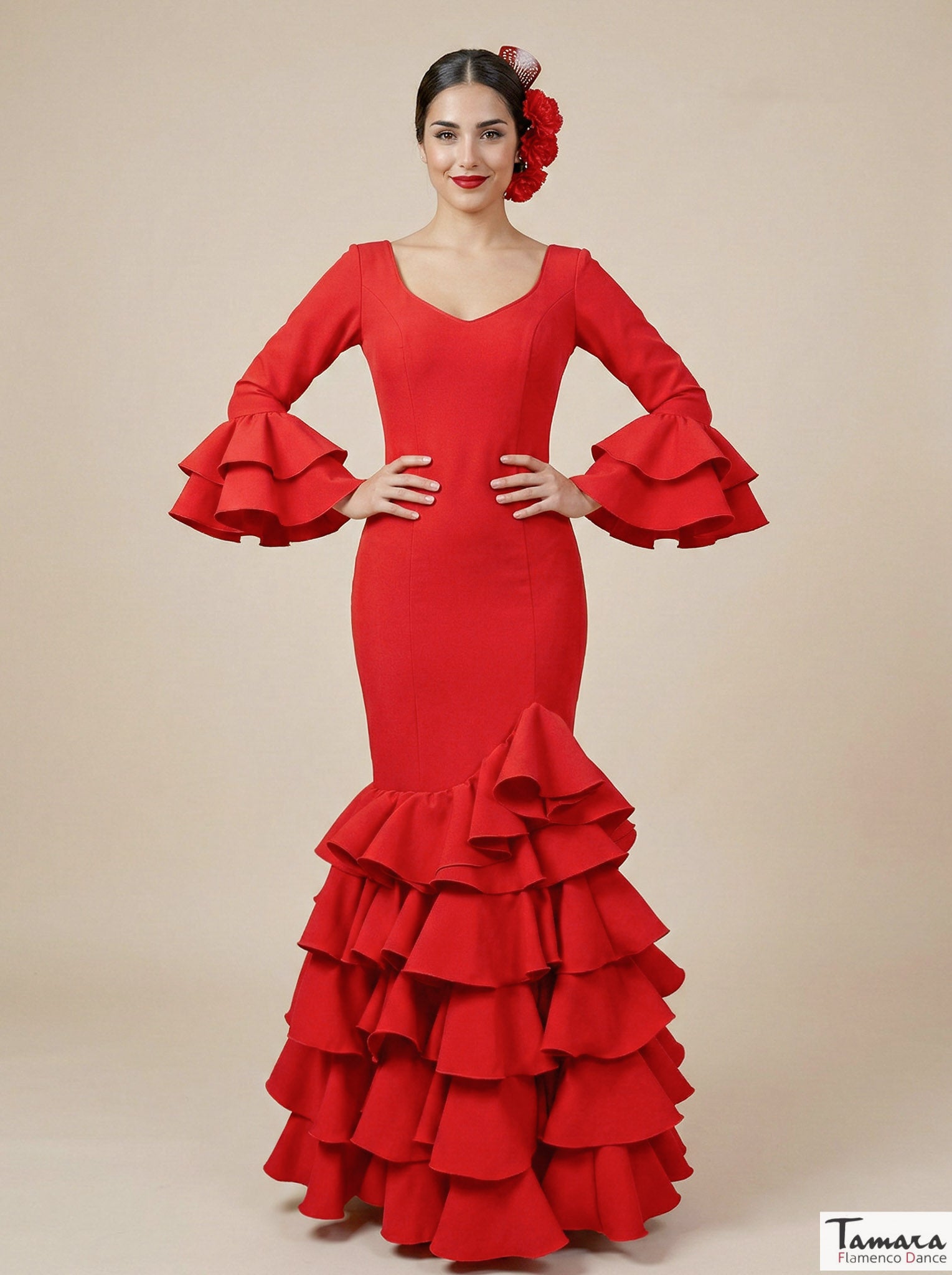 Traje de flamenca Maria Rojo