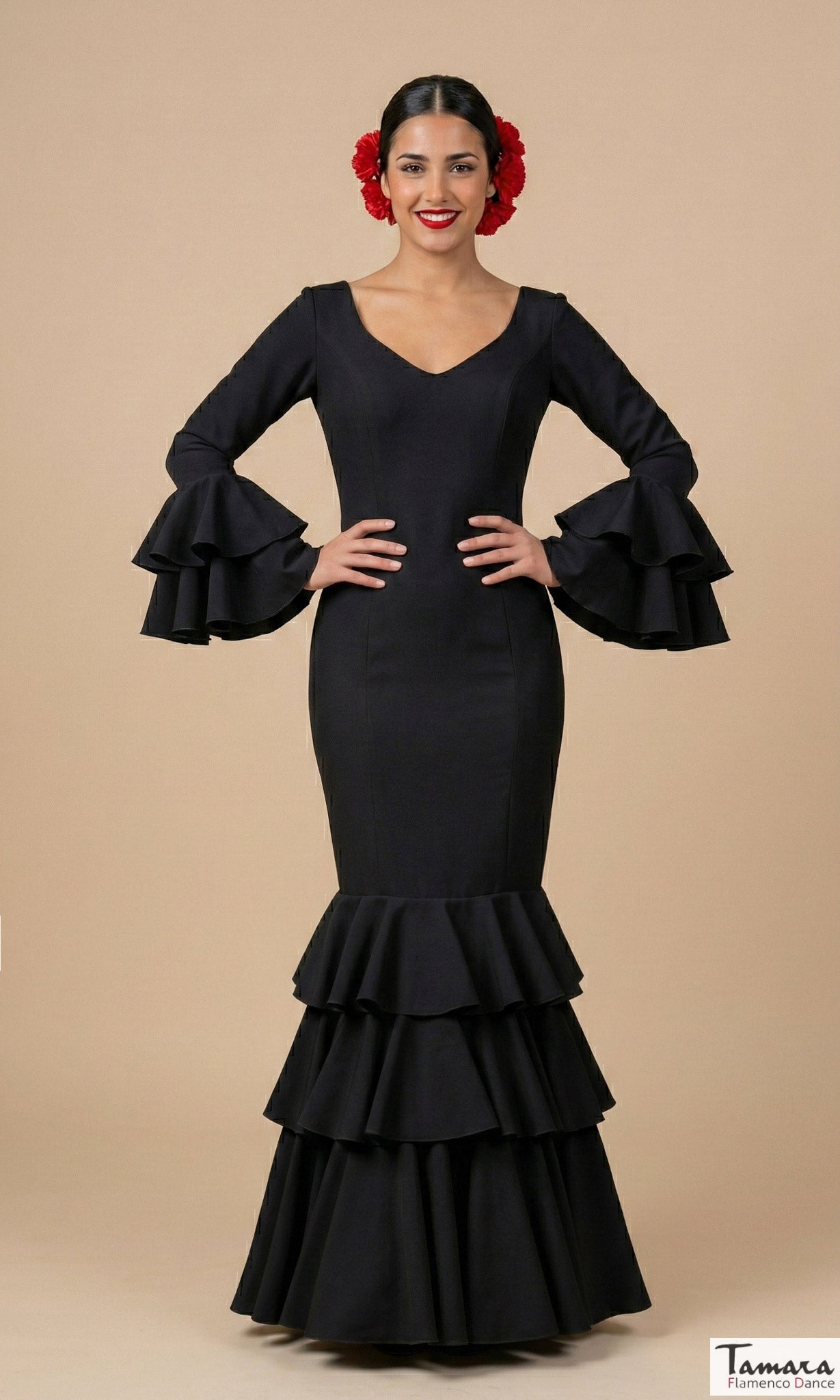 Traje de flamenca Saeta Negro