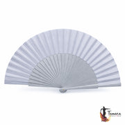Abanico Medio Pericón (27 cm) Plata