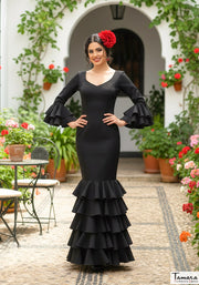 Traje de flamenca Carla Negro