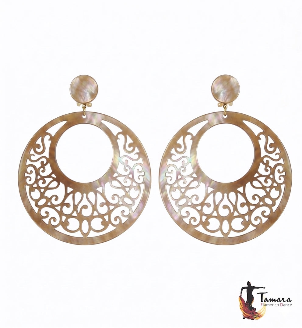 Pendientes 18 Nacar Nacar Bison