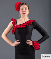 Body Triana - Lycra y koshivo Rojo con lunares negros