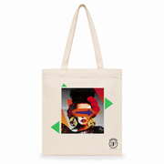 Bolso artesano Tote Bag cremallera flamenco - Flamenca ( 38x34 cm)
