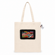 Bolso artesano Tote Bag cremallera flamenco - Flamenco ( 42x34 cm)