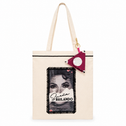 Bolso artesano Tote Bag cremallera flamenco - Sueña bailando ( 42x34 cm)