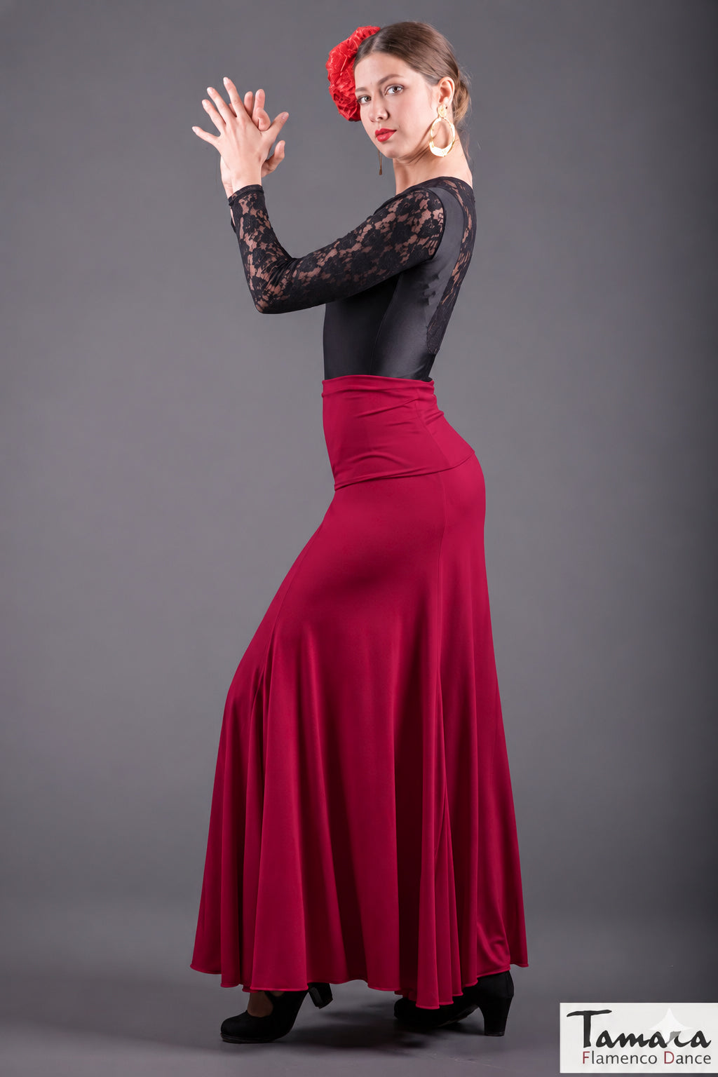 Falda flamenco Cala con fajin Calandra - Punto elástico