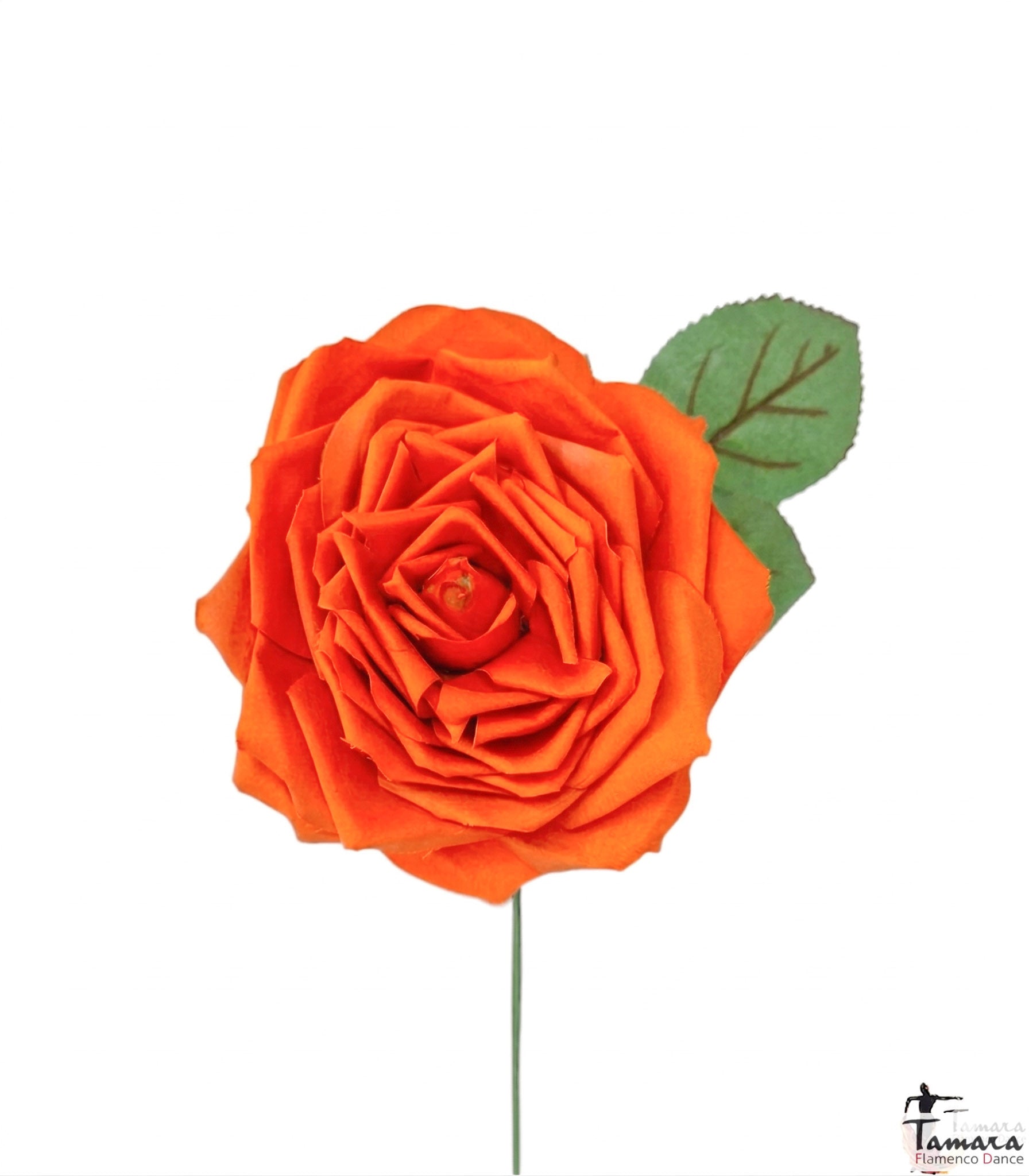 Flor Flamenca Capricho - 13 cm Naranja