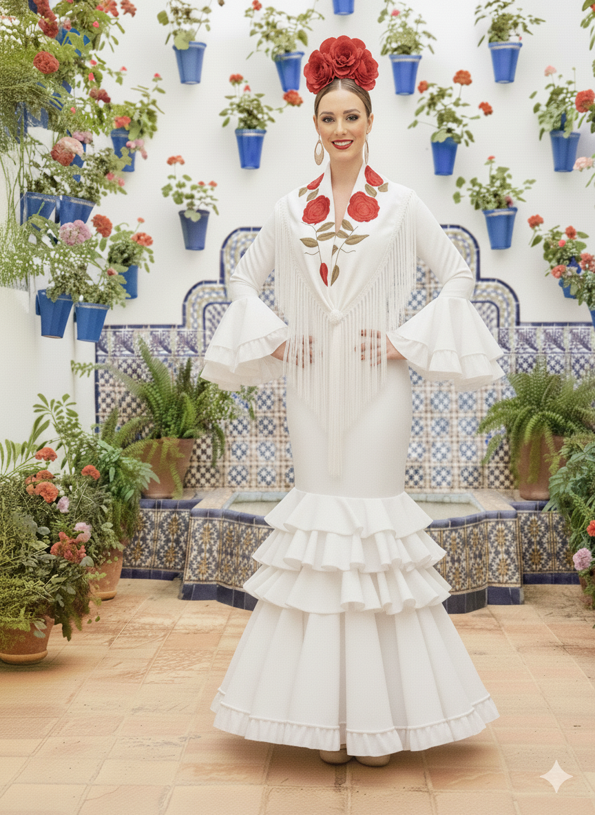 Traje de flamenca Clavellina