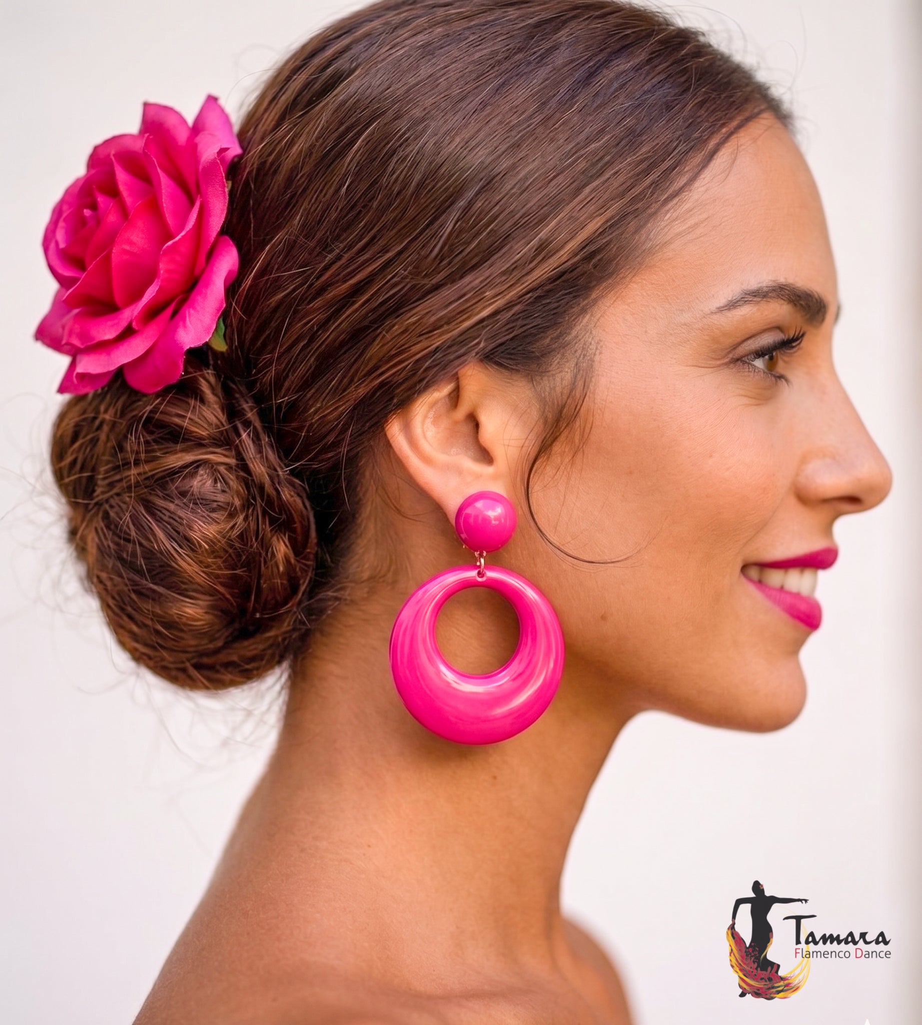 Argolla flamenca - Plástico (8.5x5.5 cm)