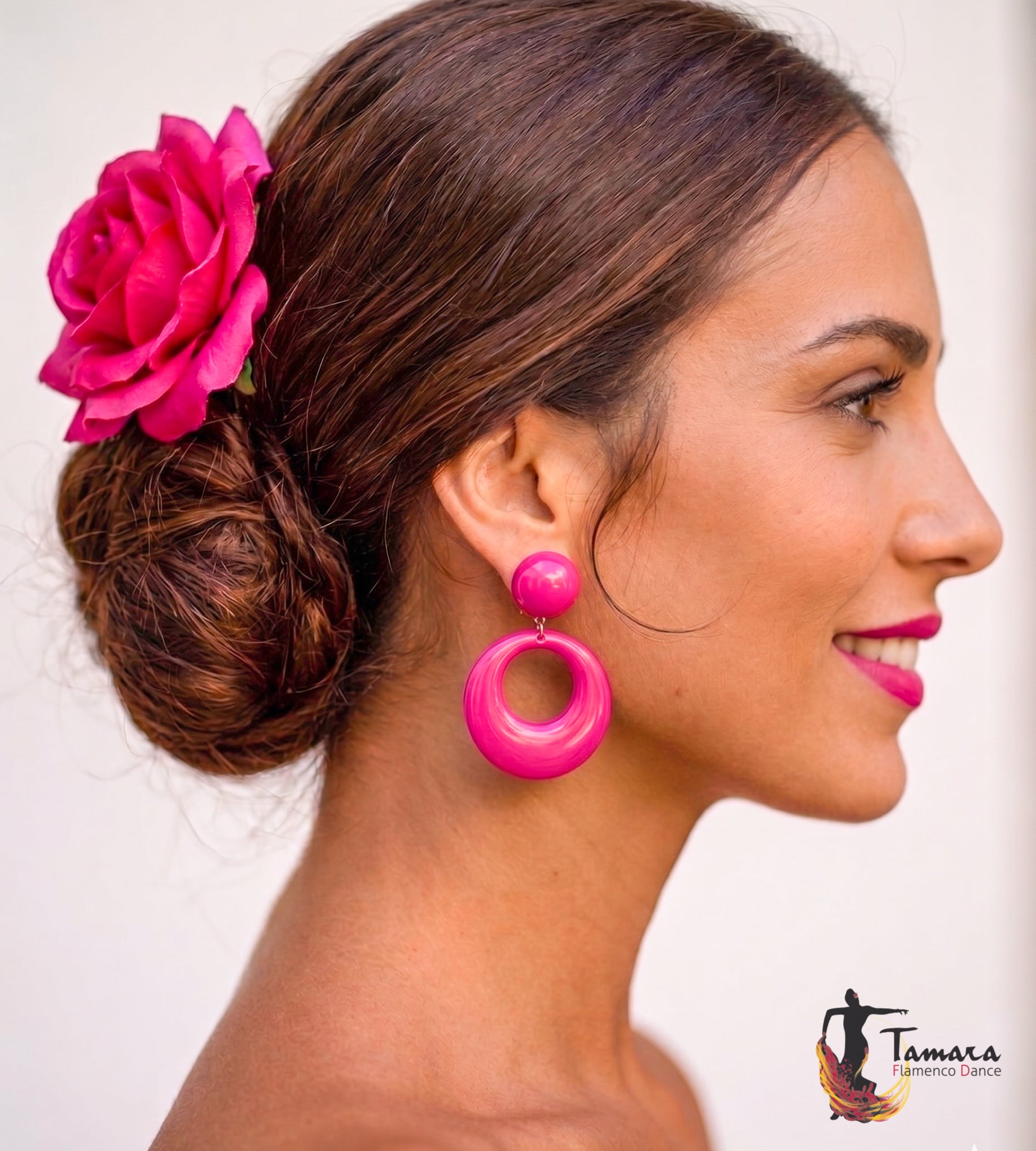 Argollas flamencas - (6x4.5 cm)