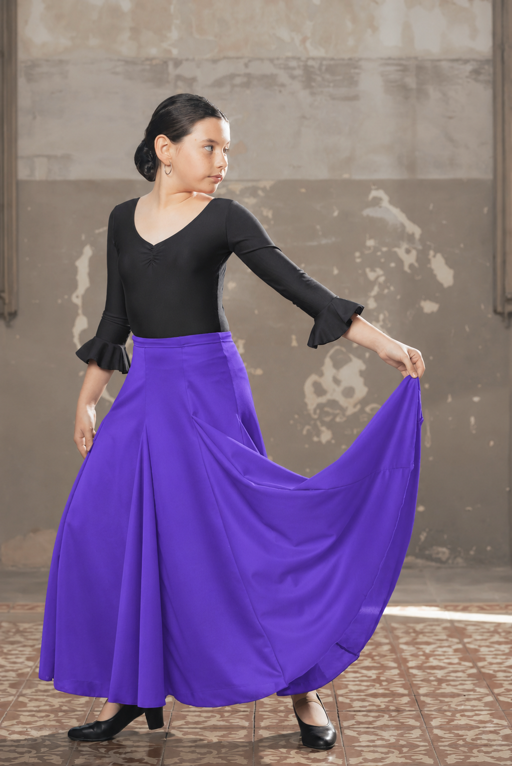 Falda flamenco Española Niña - Punto