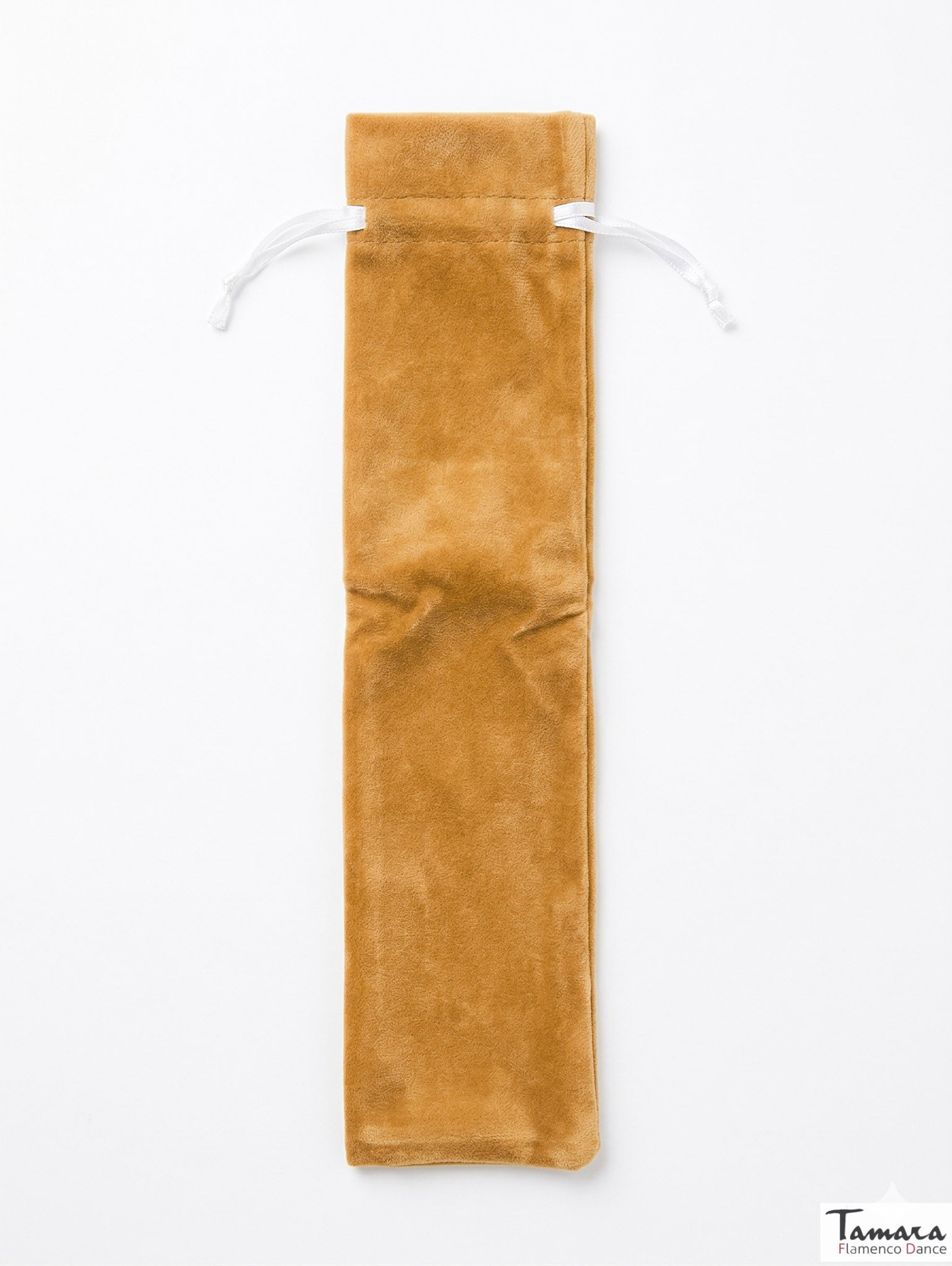 Funda Abanico Terciopelo - 23 cm Camel