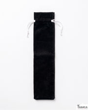 Funda Abanico Terciopelo - 23 cm Negro