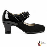 Zapatos flamencos Galera ante/charol carrete 6 cm 40.5