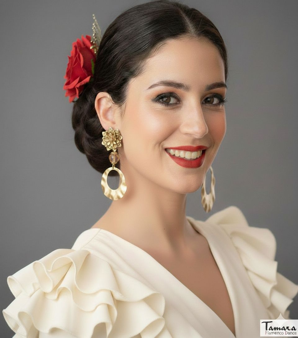 Pendiente Flamenca Artesanía - Candela ( 7cmx3cm )