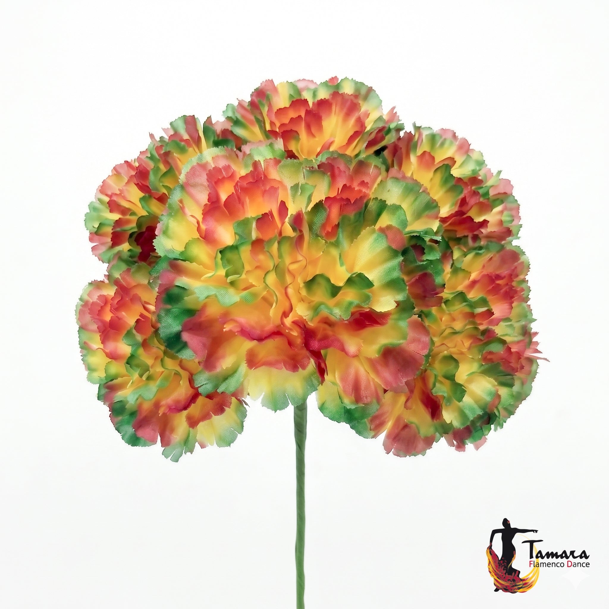 Ramillete 8 claveles Flamenca Huevo