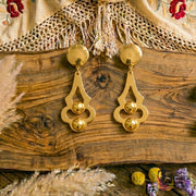 Pendiente Flamenca Artesanía - Esencia Dorado