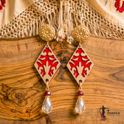 Pendiente Flamenca Artesanía - Apasionada Rojo