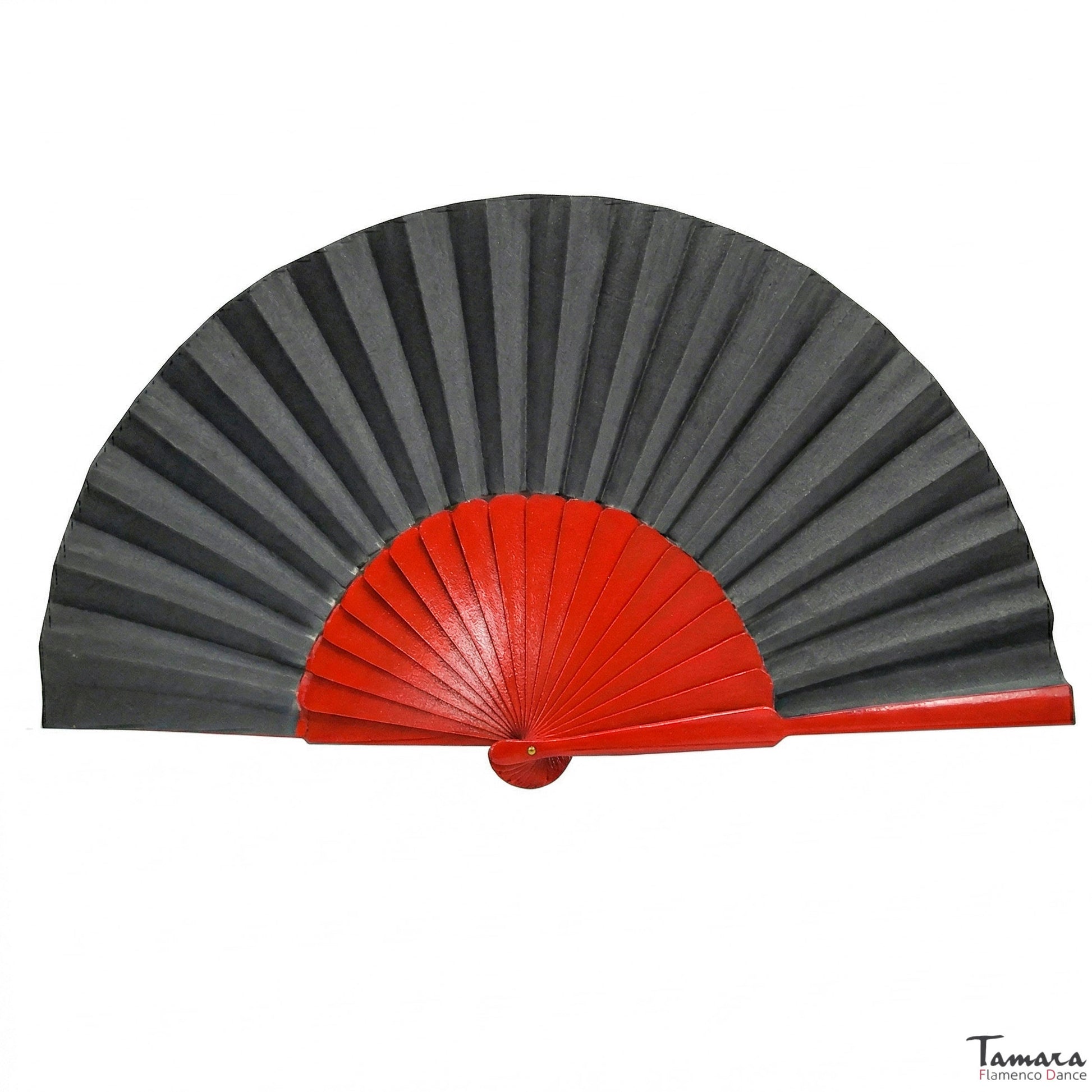 Abanico Pericón flamenco - 30.5 cm Bicolor Negro