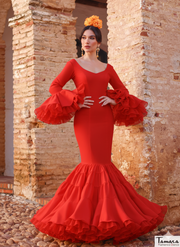 Traje de flamenca Pureza Rojo