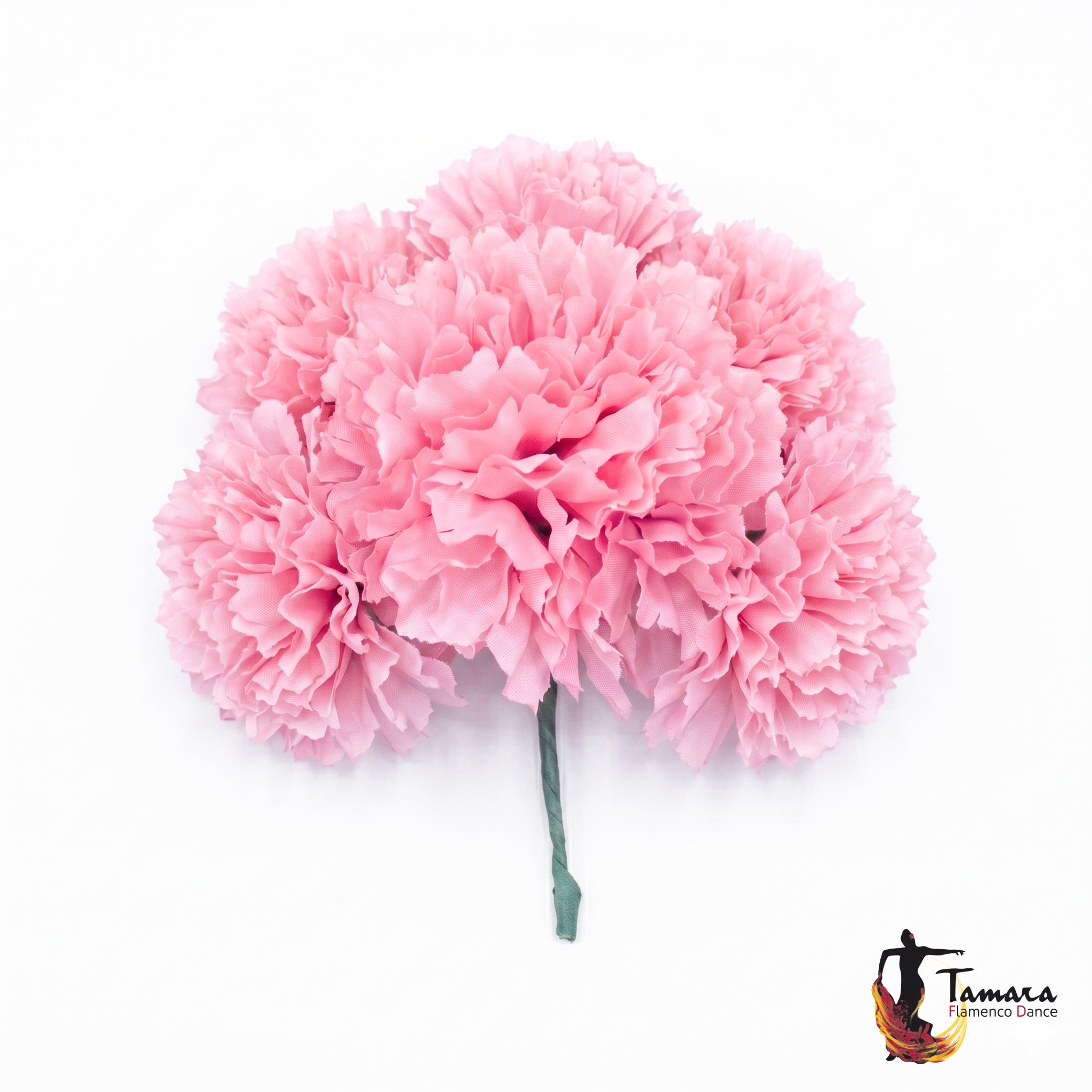 Ramillete 8 claveles Flamenca Rosa