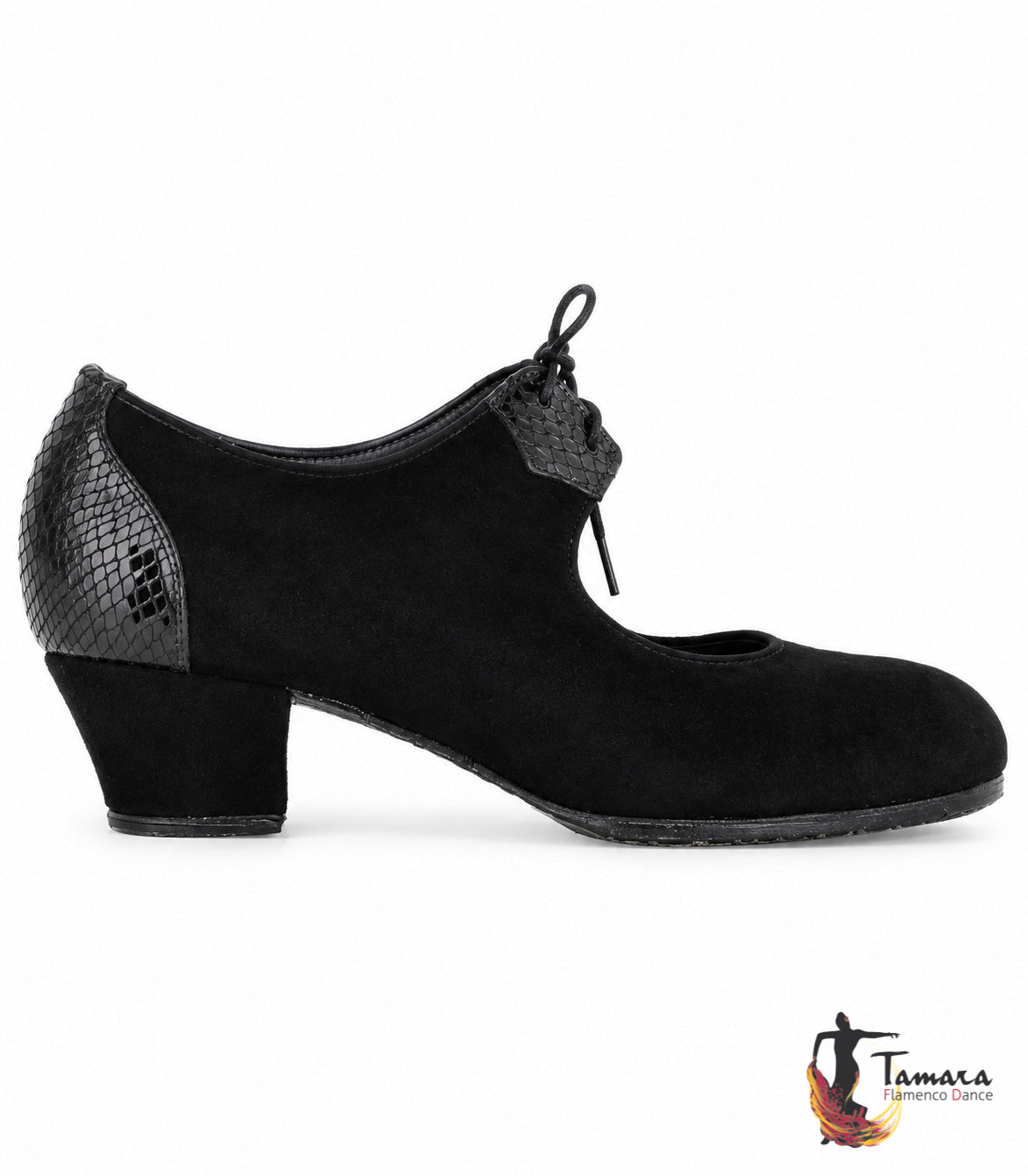 Zapato flamenco Solea ante/serpiente cubano 3 cm