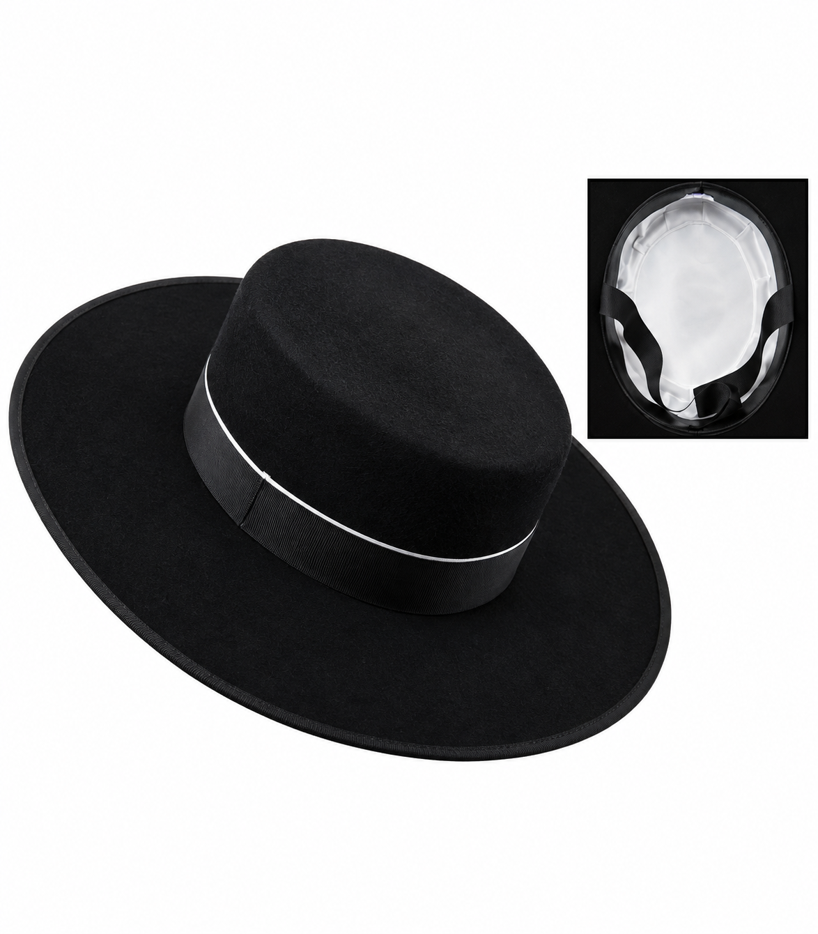 Sombrero Cordobés Alta calidad 180 gr Negro