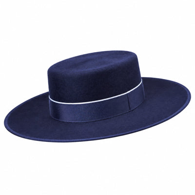 Sombrero Cordobés Alta calidad 180 gr Infantil/Cadete ( T: 51/52/53) 53 cm Azul marino