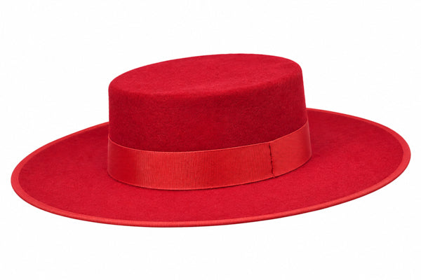 Sombrero Cordobés Alta calidad 180 gr Rojo