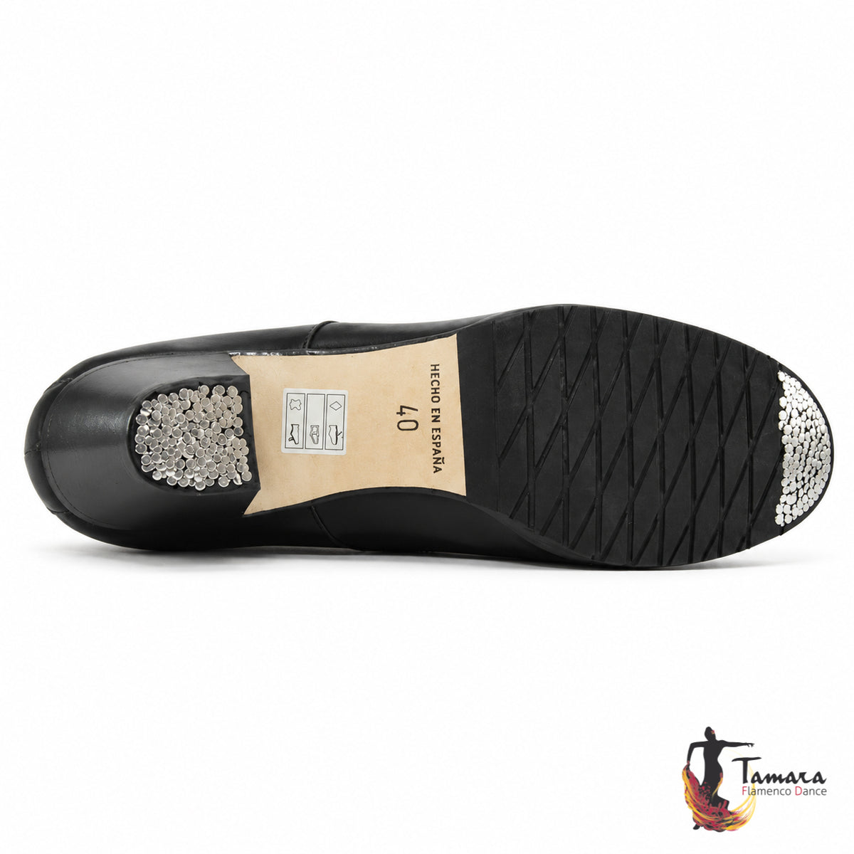 Zapato de flamenco Triano - Piel tacon cubano 5 cm