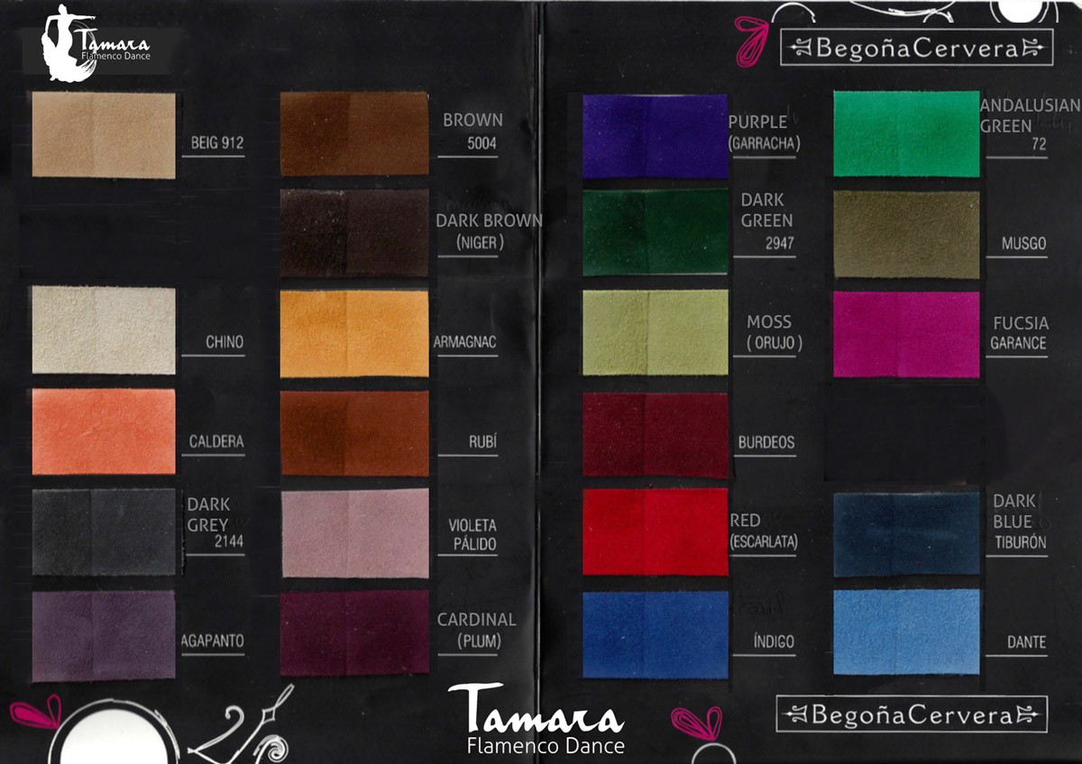 Begoña Cervera´s Official colors catalogue