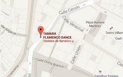 Mapa situacion Tamara Flamenco