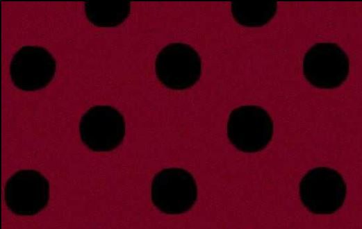 Bordeaux black polka dot 