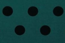 Green black polka dot
